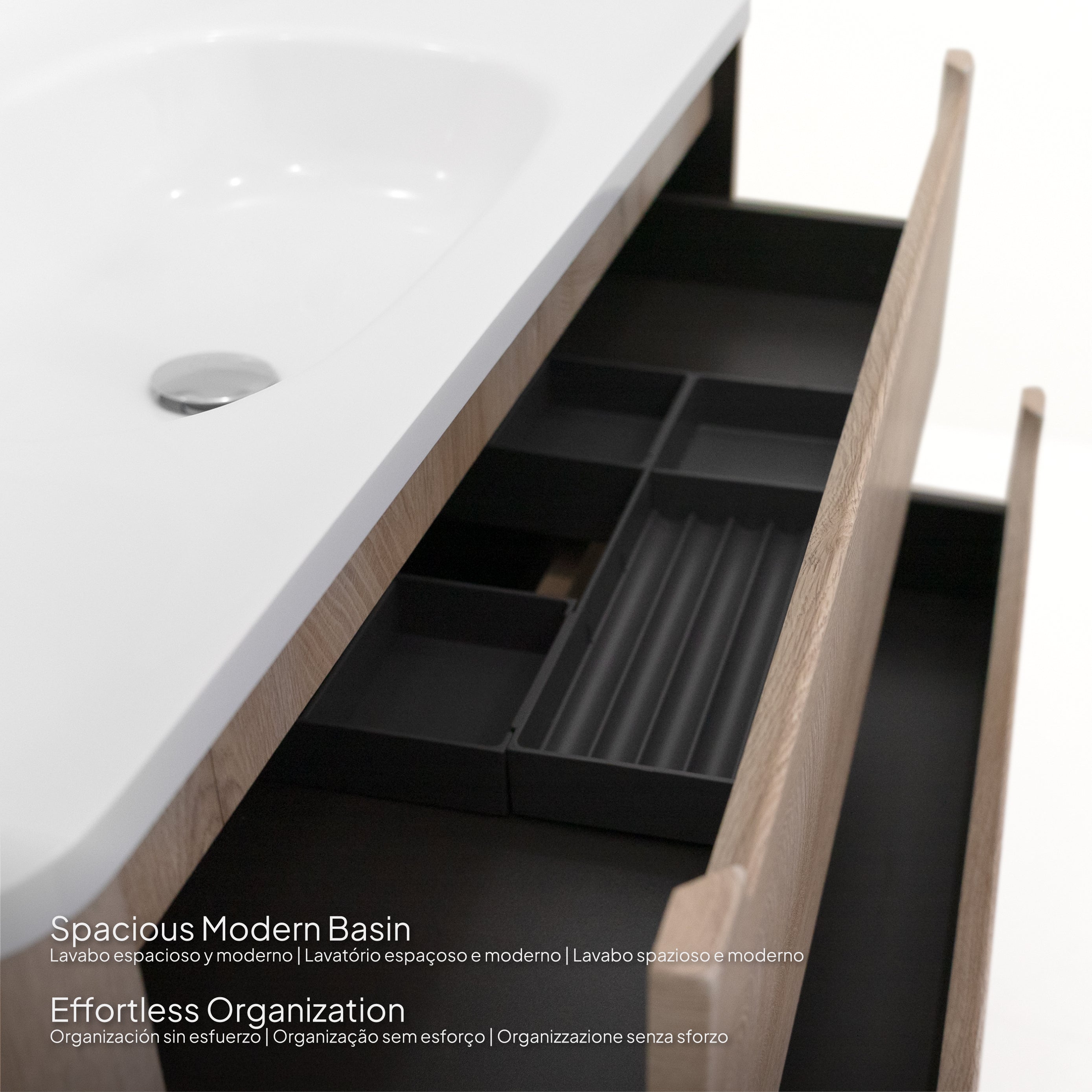 Vesta - Conjunto de Casa de Banho Suspenso - Disponível em 100 cm