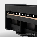 Dafne – Móvel de Lavatório Suspenso 120 cm em Preto Mate com Soft-Close