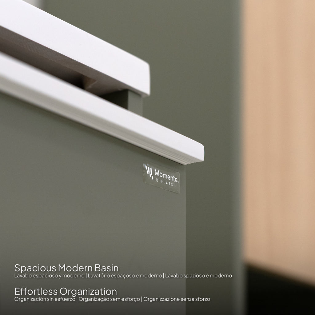 Nereia - Conjunto de Casa de Banho Suspenso - Disponível em 120 cm