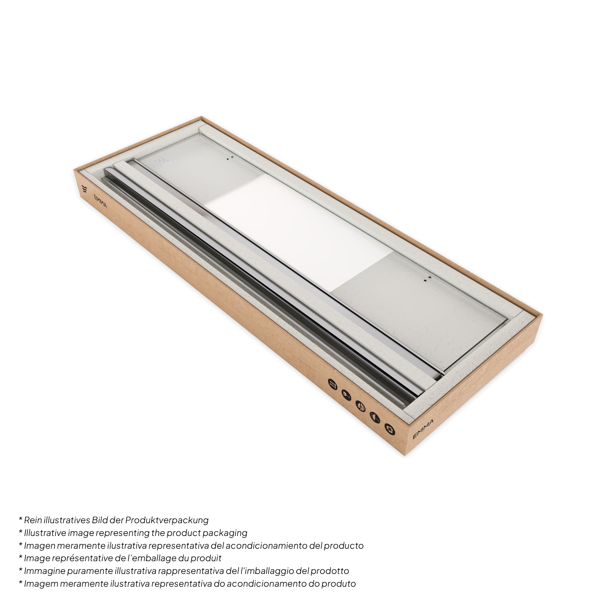 EMMA - Cabine de Duche (70-120 cm x 180-190 cm) com Vidro Meio Fosco 6mm - Entrada de Canto, Portas articuladas e Perfis em Inox