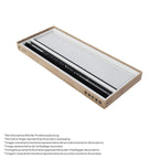 CELINE - Cabine de duche de canto com portas articuladas em vidro temperado e perfis pretos