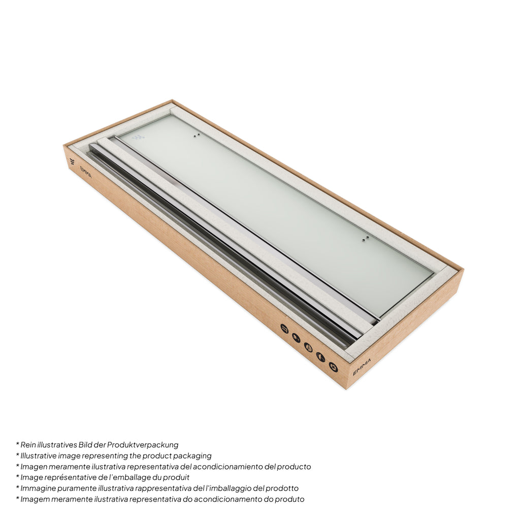 EMMA - Cabine de Duche (70-120 cm x 180-190 cm) com Vidro Fosco 6mm - Entrada de Canto, Portas articuladas e Perfis em Inox