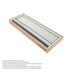 EMMA - Cabine de Duche (70-120 cm x 180-190 cm) com Vidro Fosco 6mm - Entrada de Canto, Portas articuladas e Perfis em Inox