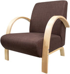 Poltrona castanha em Poliéster ou Tecido