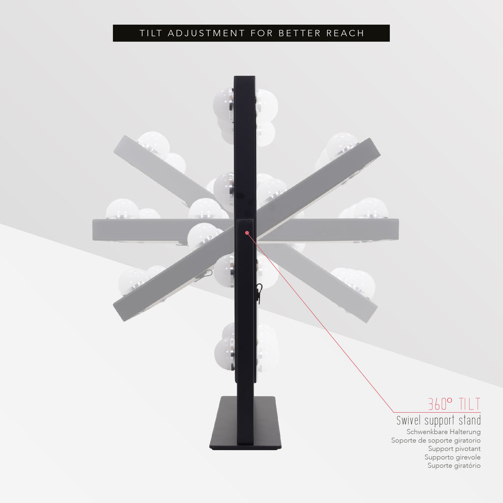 BULB TINY - Espelho de Maquilhagem com 9 Lâmpadas de Luz LED