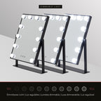 BULB LITTLE - Espelho de Maquilhagem com 12 Lâmpadas de Luz LED