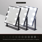 BULB TINY - Espelho de Maquilhagem com 9 Lâmpadas de Luz LED