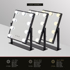 BULB TINY - Espelho de Maquilhagem com 9 Lâmpadas de Luz LED