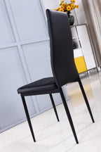 SHIRLEY - Conjunto de cadeiras de refeição em pele