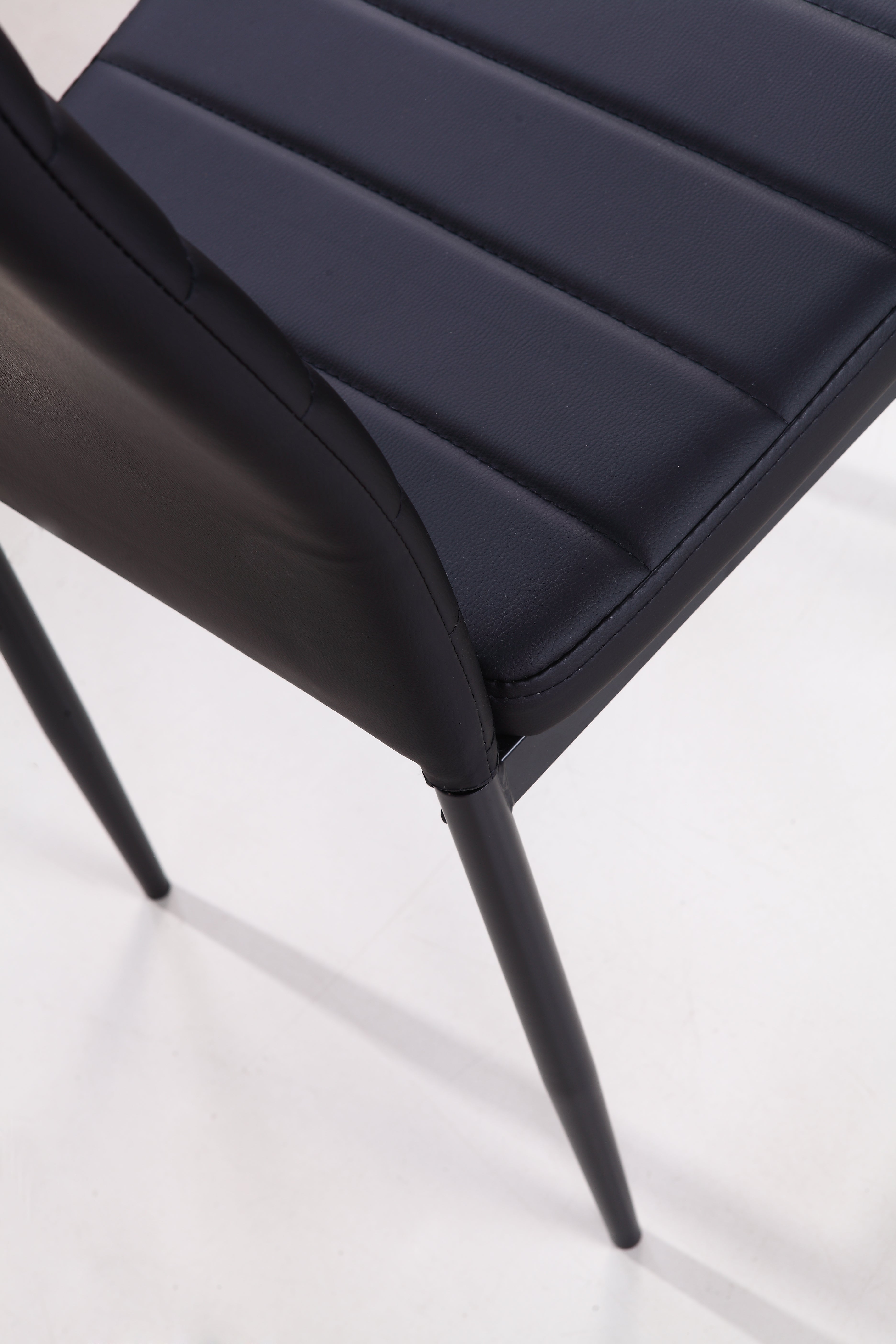 SHIRLEY - Conjunto de cadeiras de refeição em pele