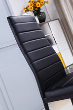 SHIRLEY - Conjunto de cadeiras de refeição em pele