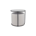 JASPER - Mesa de apoio com pufe embutido