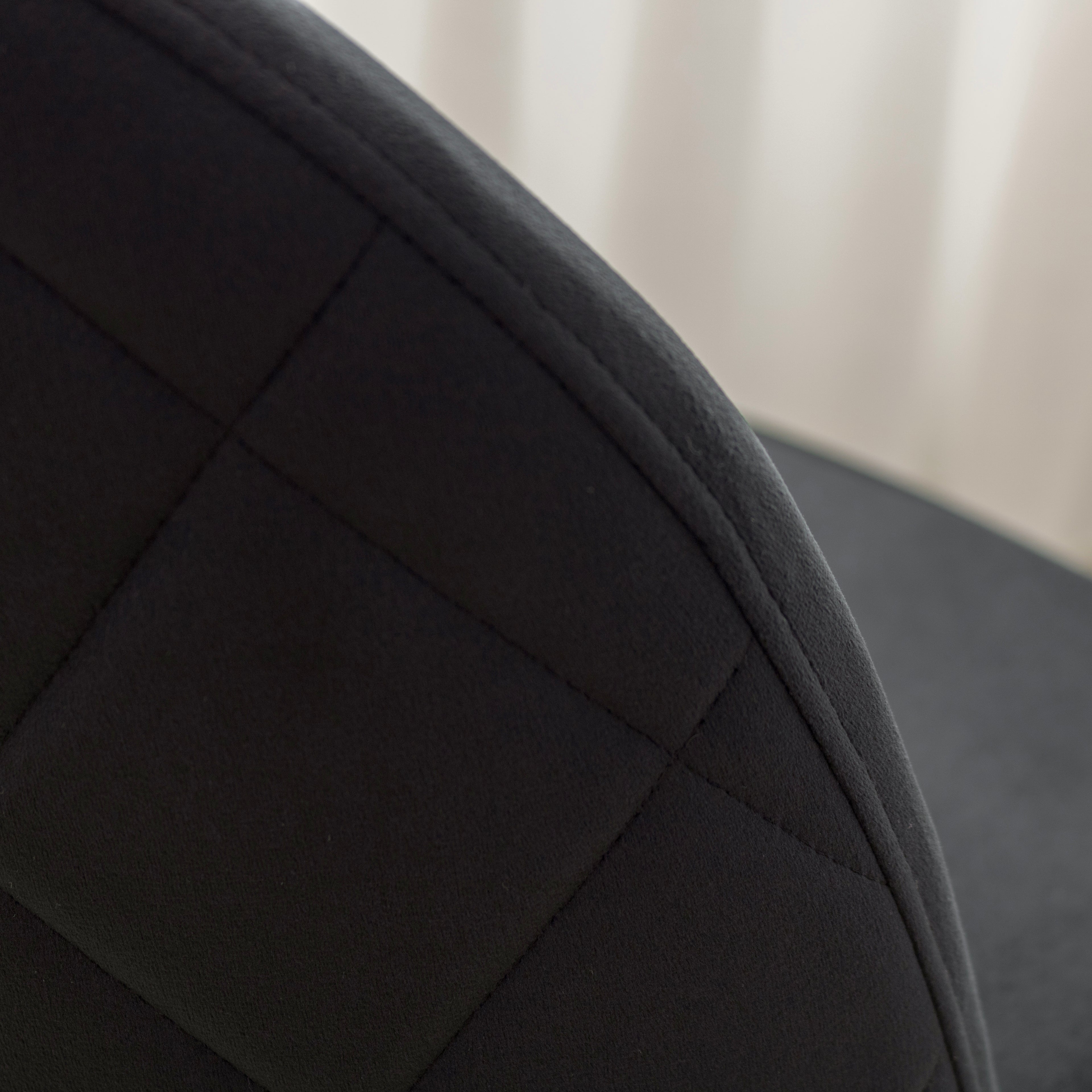 BELLAMY - Conjunto de Cadeiras de Refeição com Tecido em Veludo