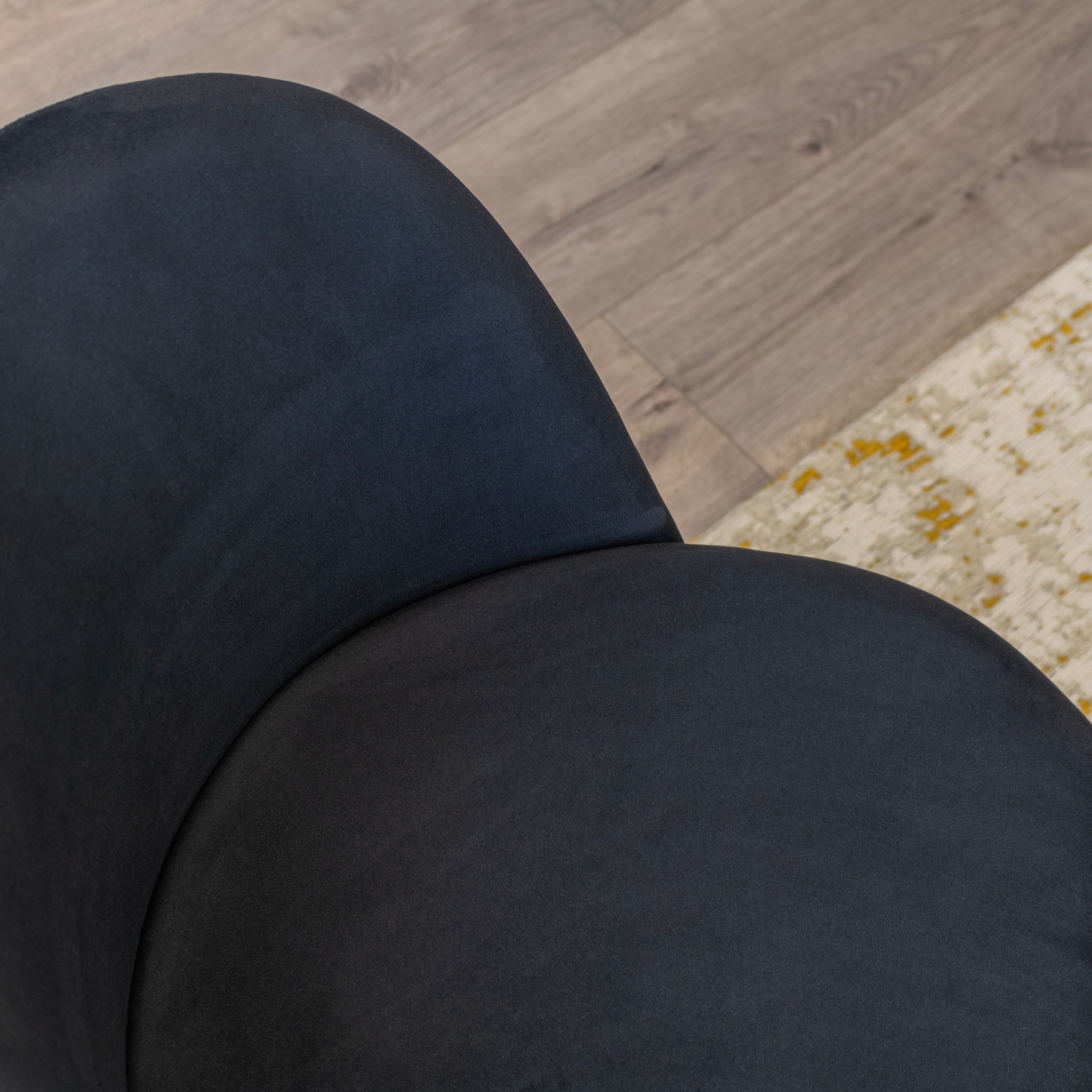 BELLAMY - Conjunto de Cadeiras de Refeição com Tecido em Veludo