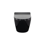 FRANCO - Sanita suspensa preta sem aro interno - tampa de fecho suave incluída