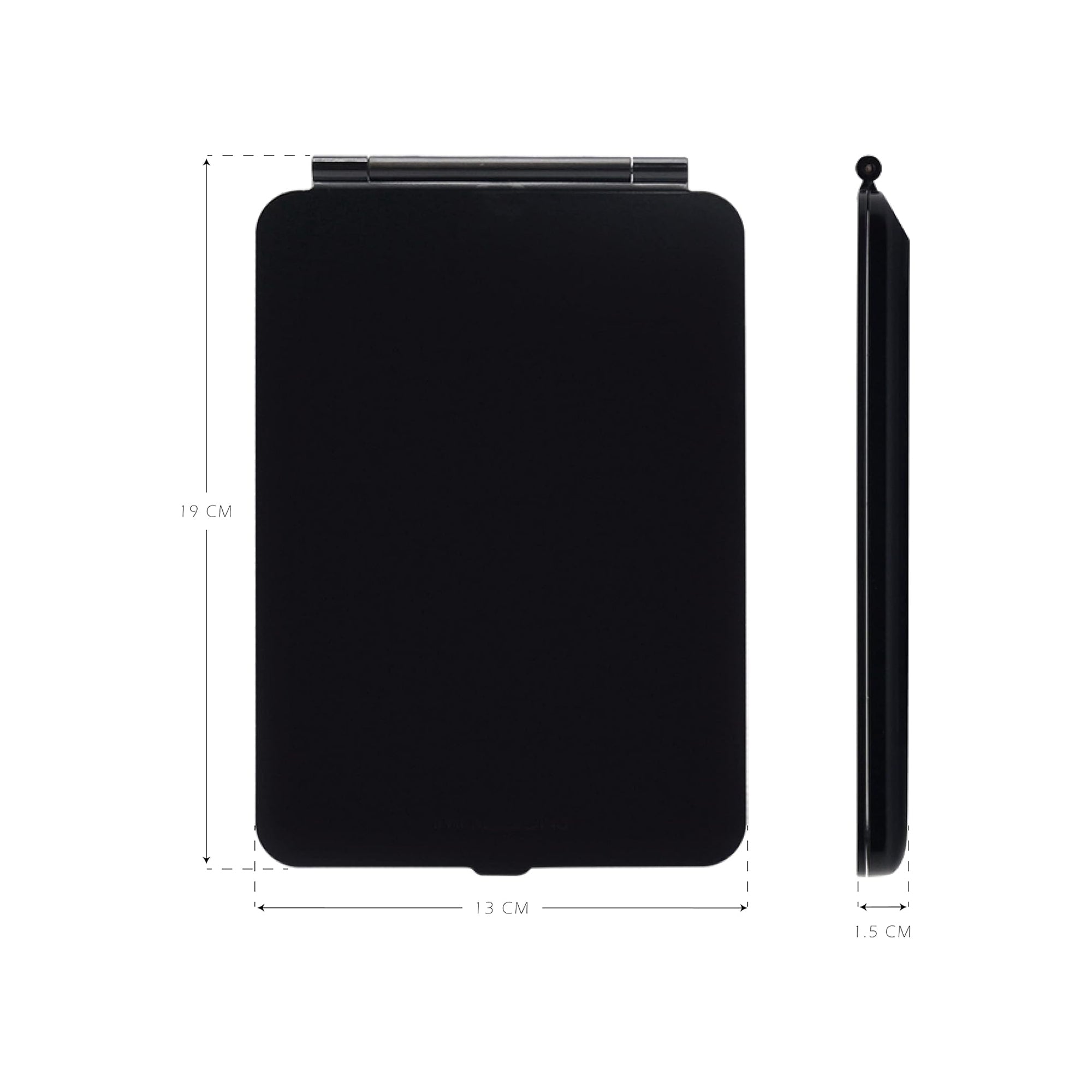 Espelho de Maquilhagem com Luz LED, Espelho Portátil Tipo Tablet com Iluminação de 3 Cores, Luz Regulável, Suporte Ajustável, Alimentação Dupla e Controlo Tátil