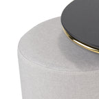 JASPER - Mesa de apoio com pufe embutido