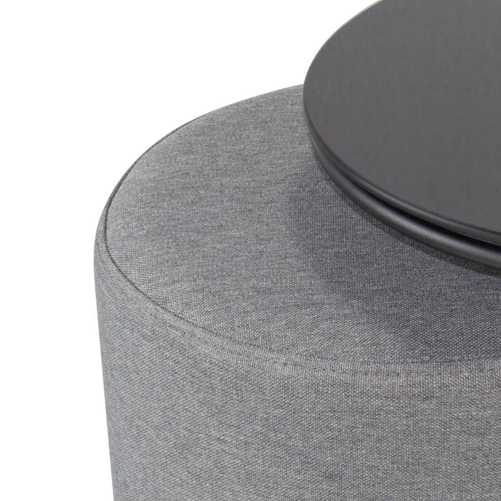 JASPER - Mesa de apoio com pufe embutido