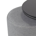 JASPER - Mesa de apoio com pufe embutido