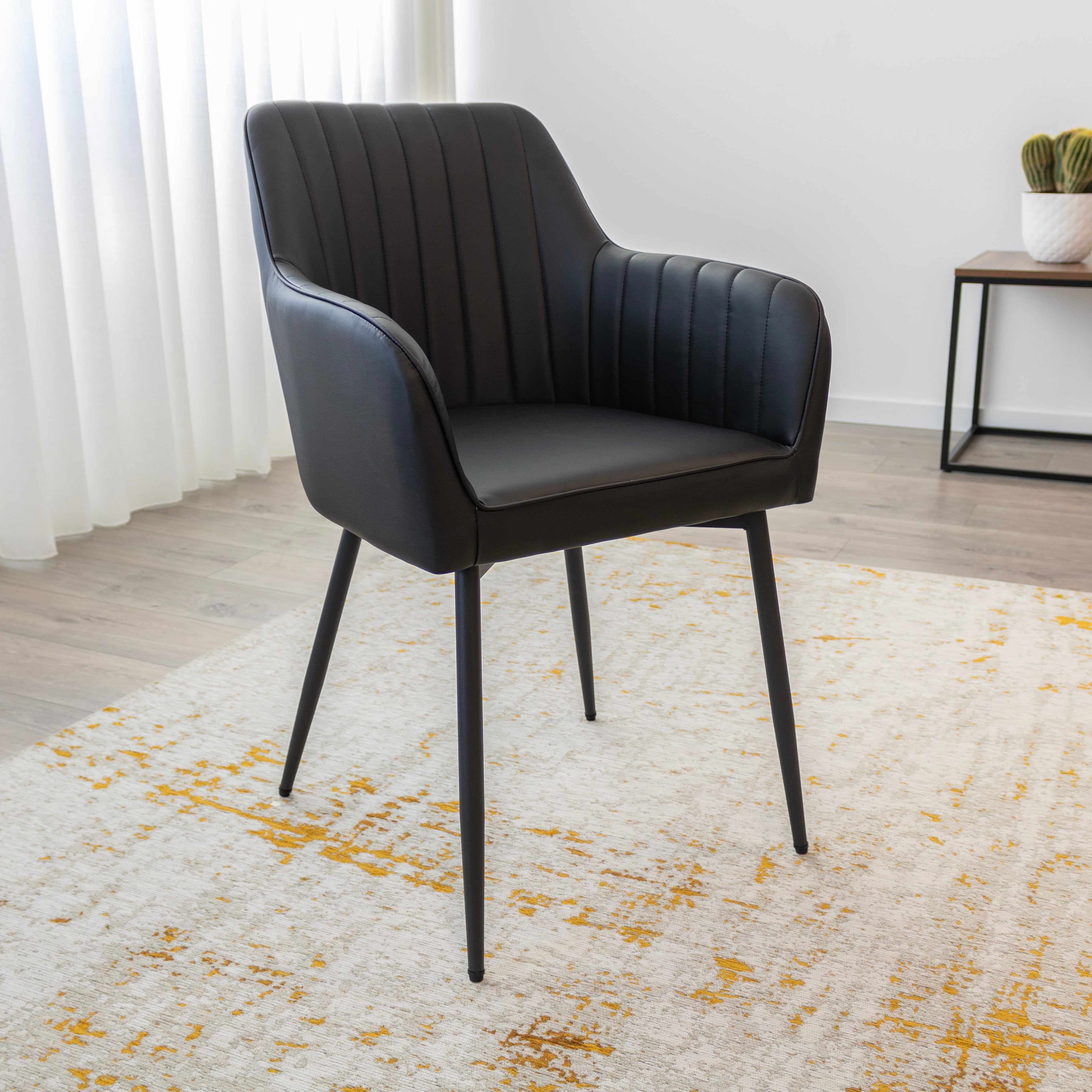 DAHLIA - Conjunto de cadeiras de Refeição em tecido PU ou Veludo