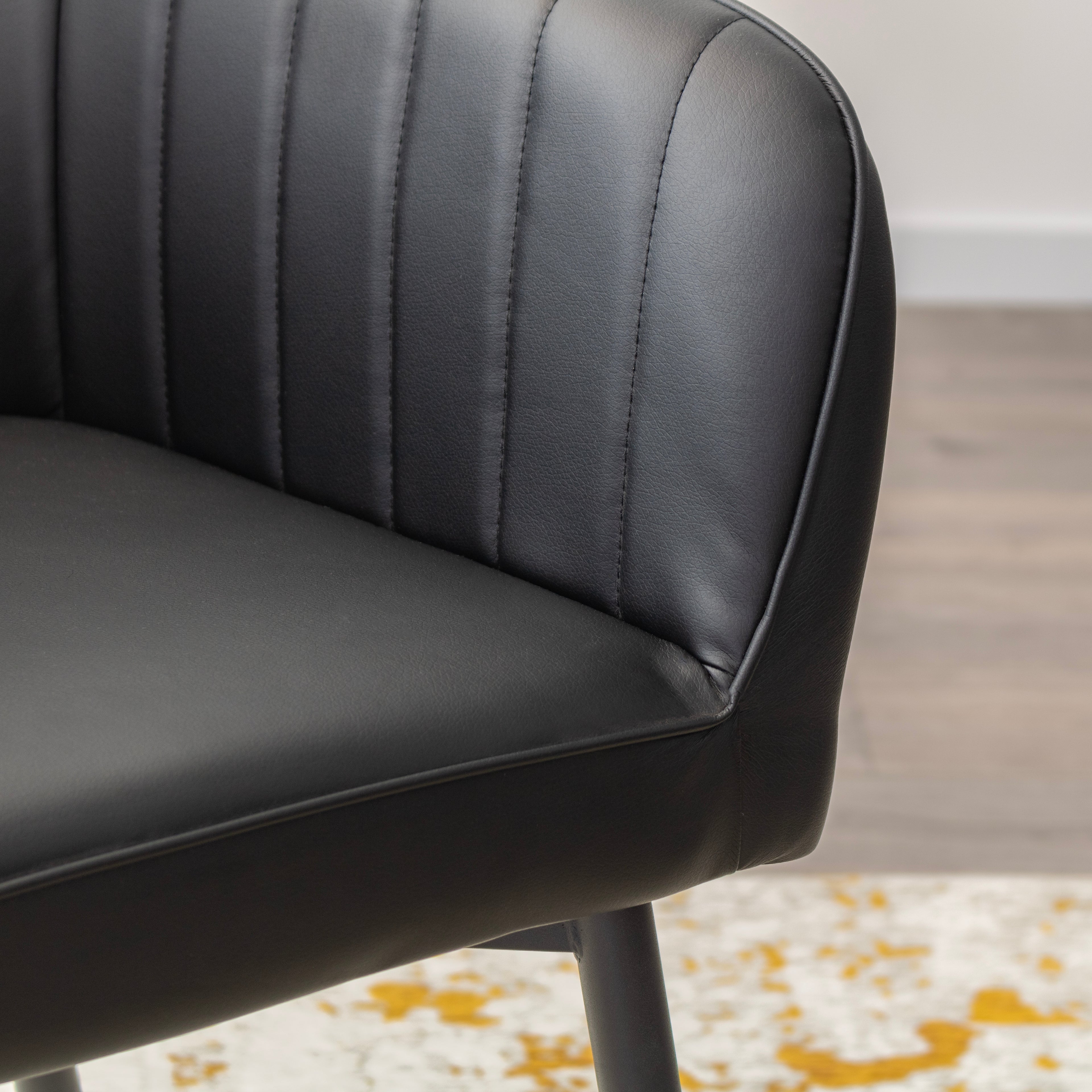 DAHLIA - Conjunto de cadeiras de Refeição em tecido PU ou Veludo