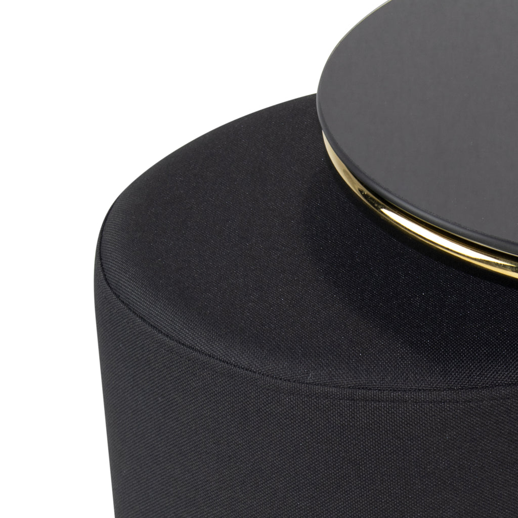 JASPER - Mesa de apoio com pufe embutido