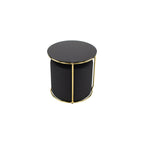 JASPER - Mesa de apoio com pufe embutido