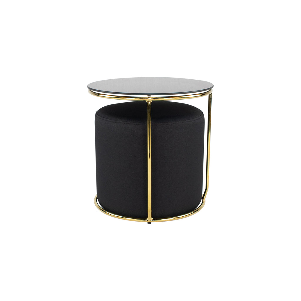 JASPER - Mesa de apoio com pufe embutido