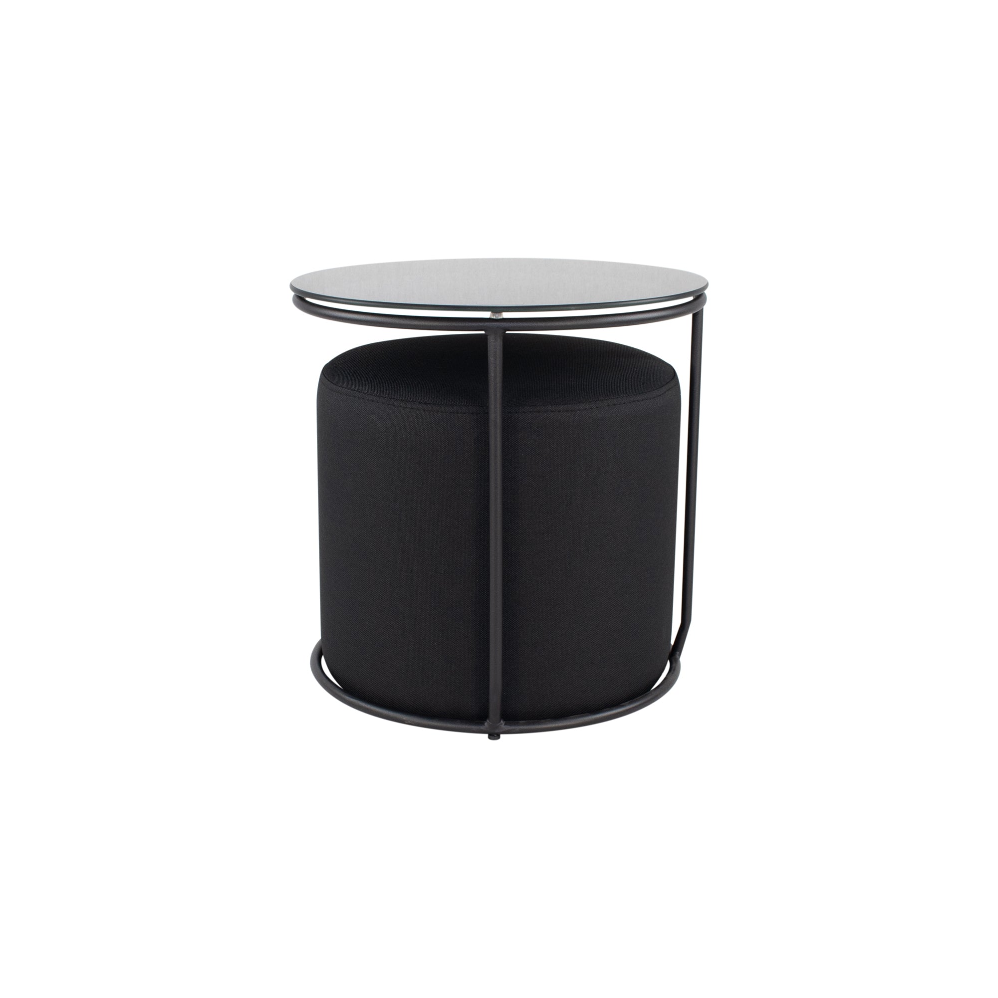 JASPER - Mesa de apoio com pufe embutido