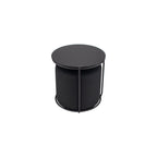 JASPER - Mesa de apoio com pufe embutido