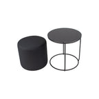 JASPER - Mesa de apoio com pufe embutido