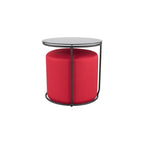 JASPER - Mesa de apoio com pufe embutido