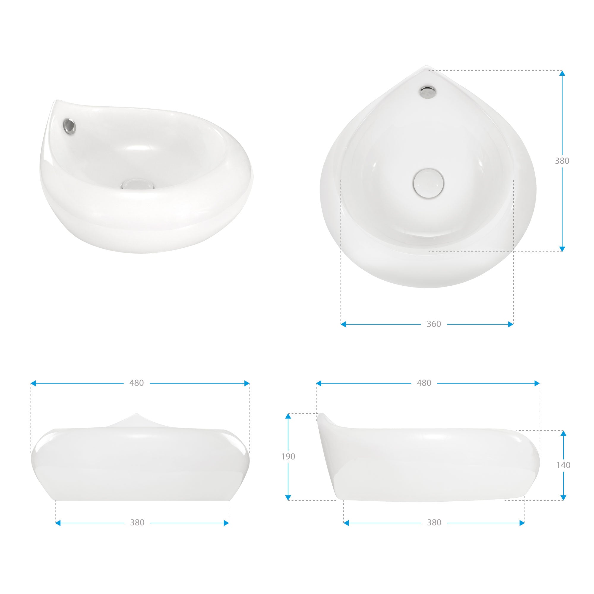 RENO – Lavatório de bancada em cerâmica de alta qualidade