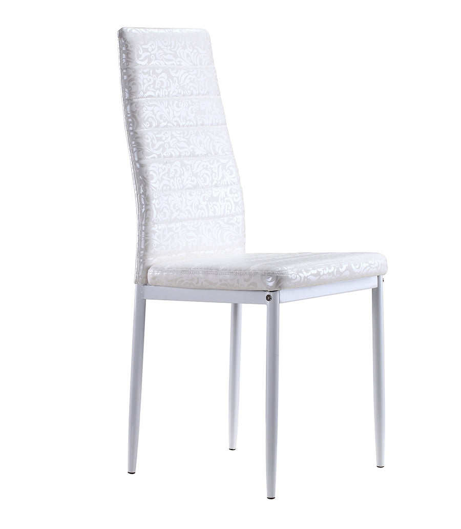 SHIRLEY - Conjunto de cadeiras de refeição em pele