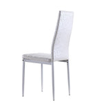 SHIRLEY - Conjunto de cadeiras de refeição em pele