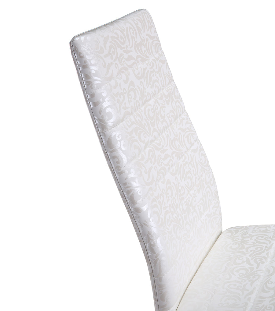 SHIRLEY - Conjunto de cadeiras de refeição em pele