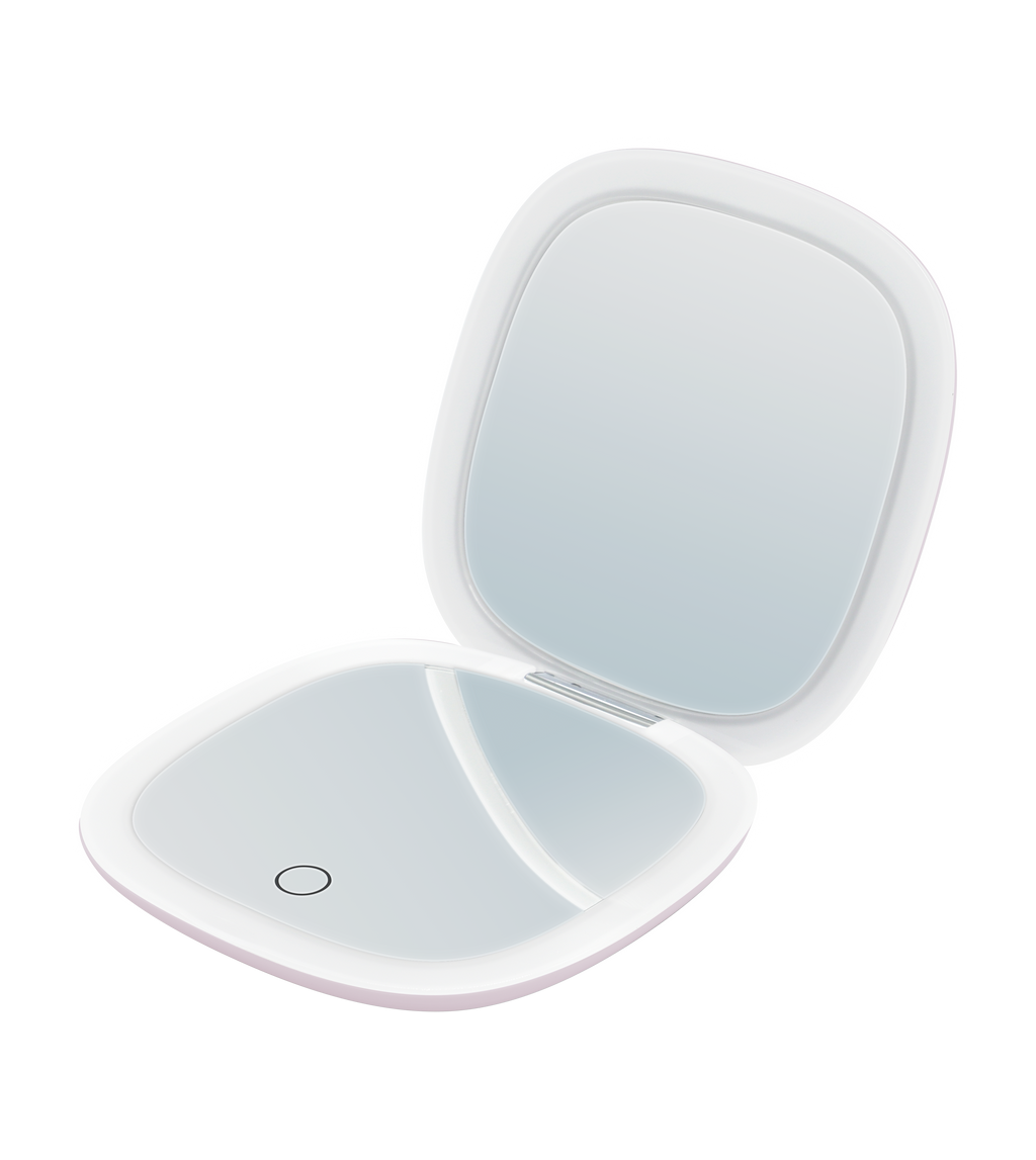 MAKEUP - Espelho de Bolso para Maquilhagem com Fita de Luz LED