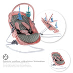 PAVO - Espreguiçadeira e Berço com Rede Mosquiteira, Cobertura e Arco Removível