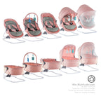 PAVO - Espreguiçadeira e Berço com Rede Mosquiteira, Cobertura e Arco Removível