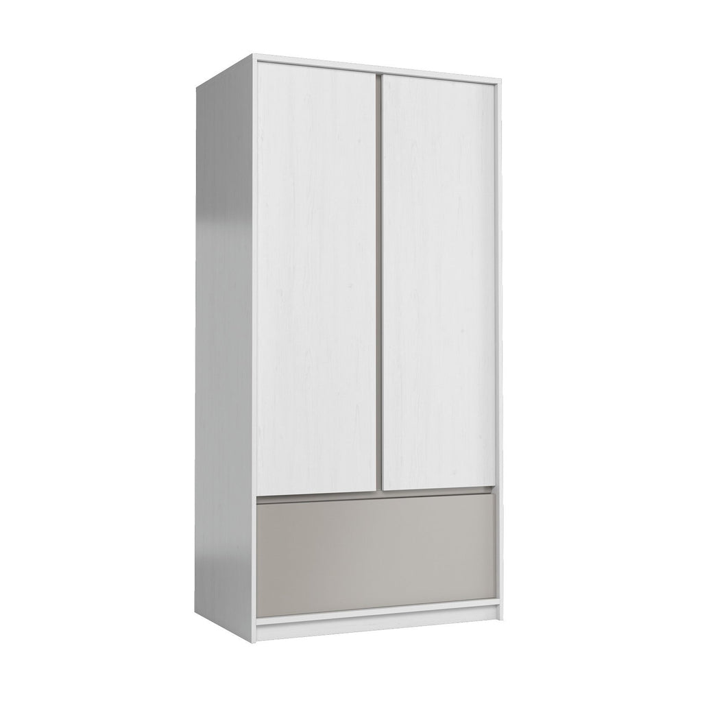 LEON – Roupeiro branco e cinzento | S2D