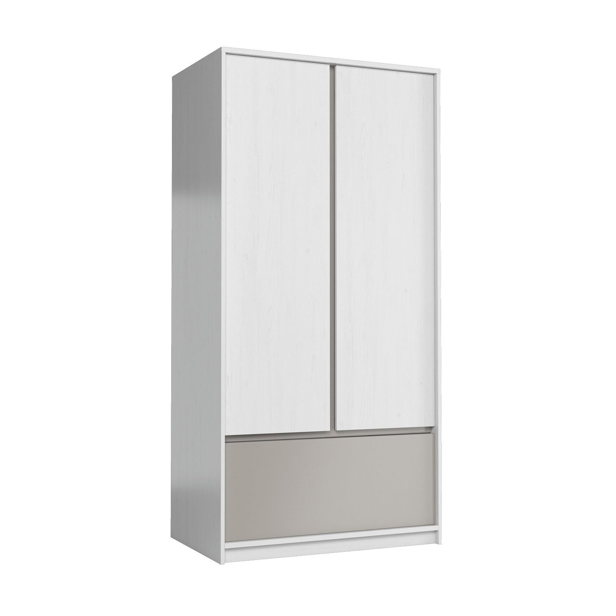 LEON – Roupeiro branco e cinzento | S2D