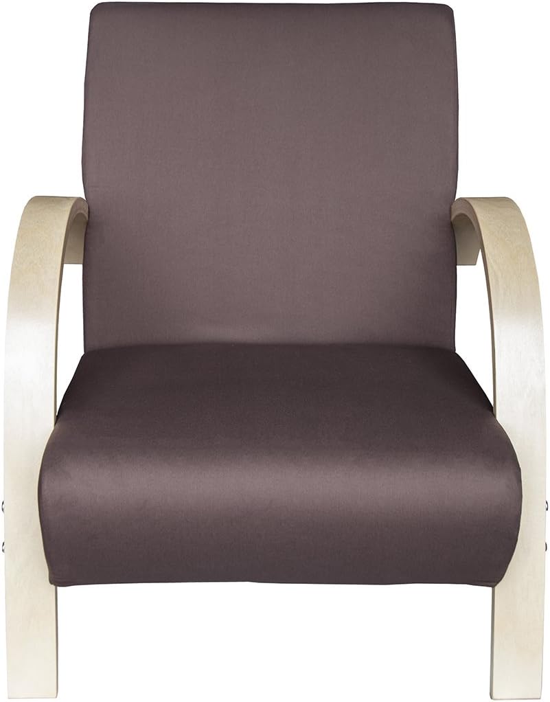 Poltrona castanha em Poliéster ou Tecido