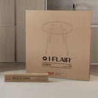 CORIN - Mesa de jantar com tampo de vidro