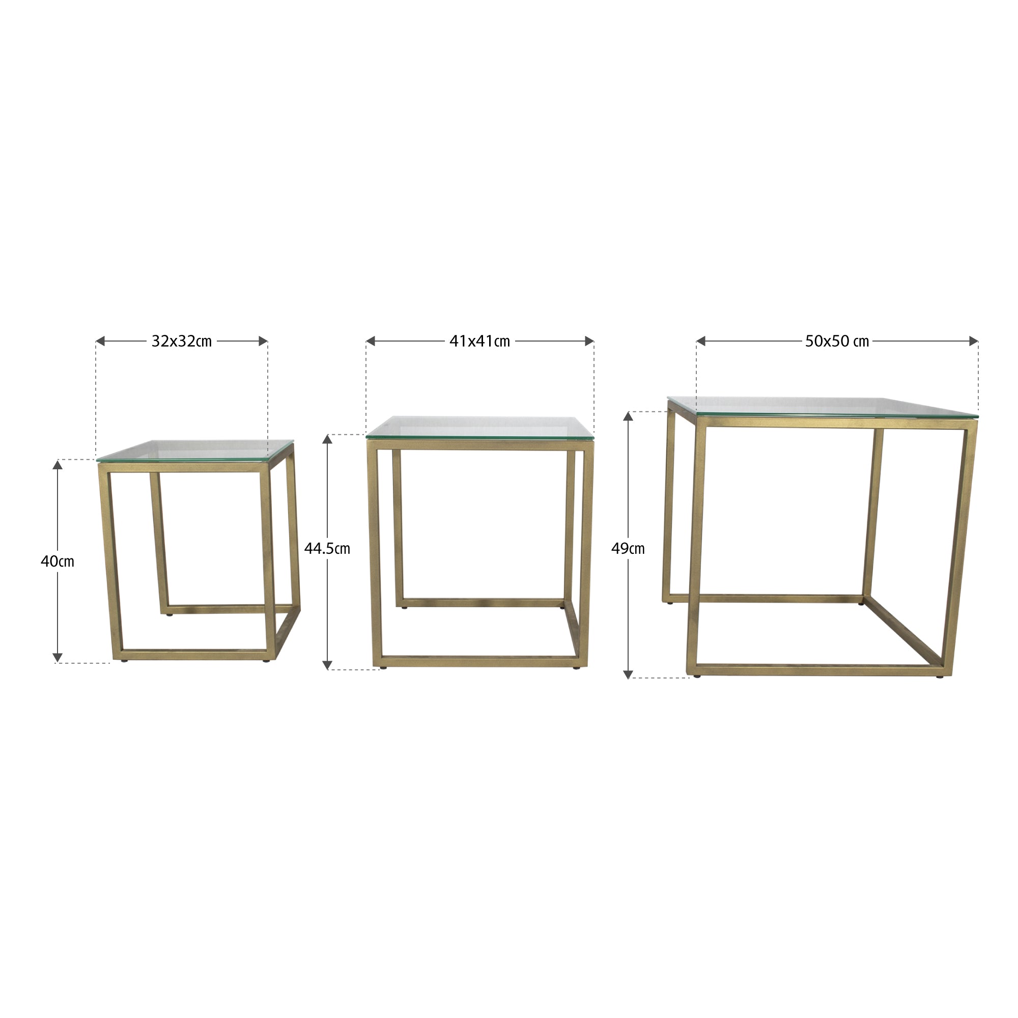 MINGUS - Conjunto de 3 mesas de apoio