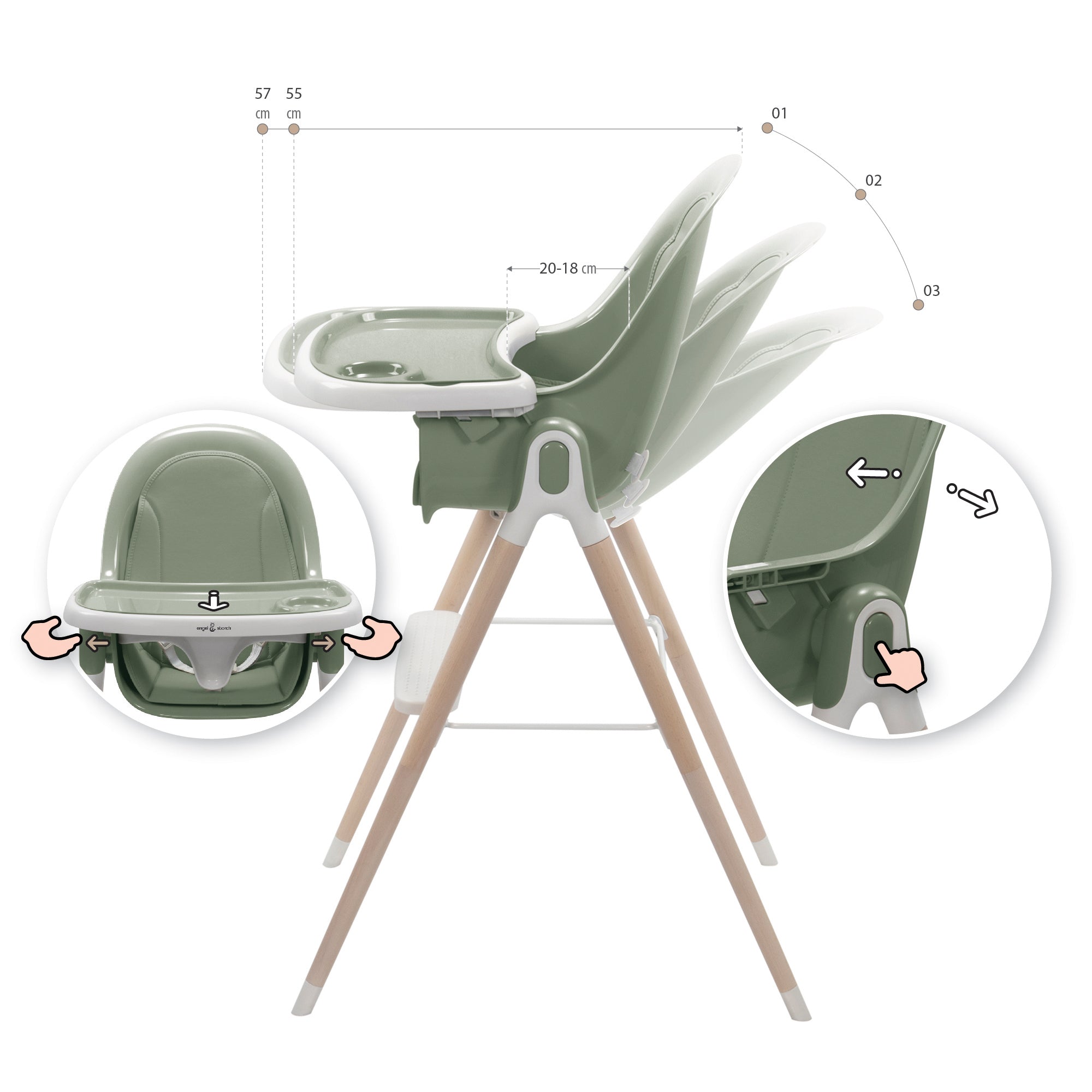 ARTO - Cadeira de Bebé 2 em 1
