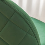 BELLAMY - Conjunto de Cadeiras de Refeição com Tecido em Veludo