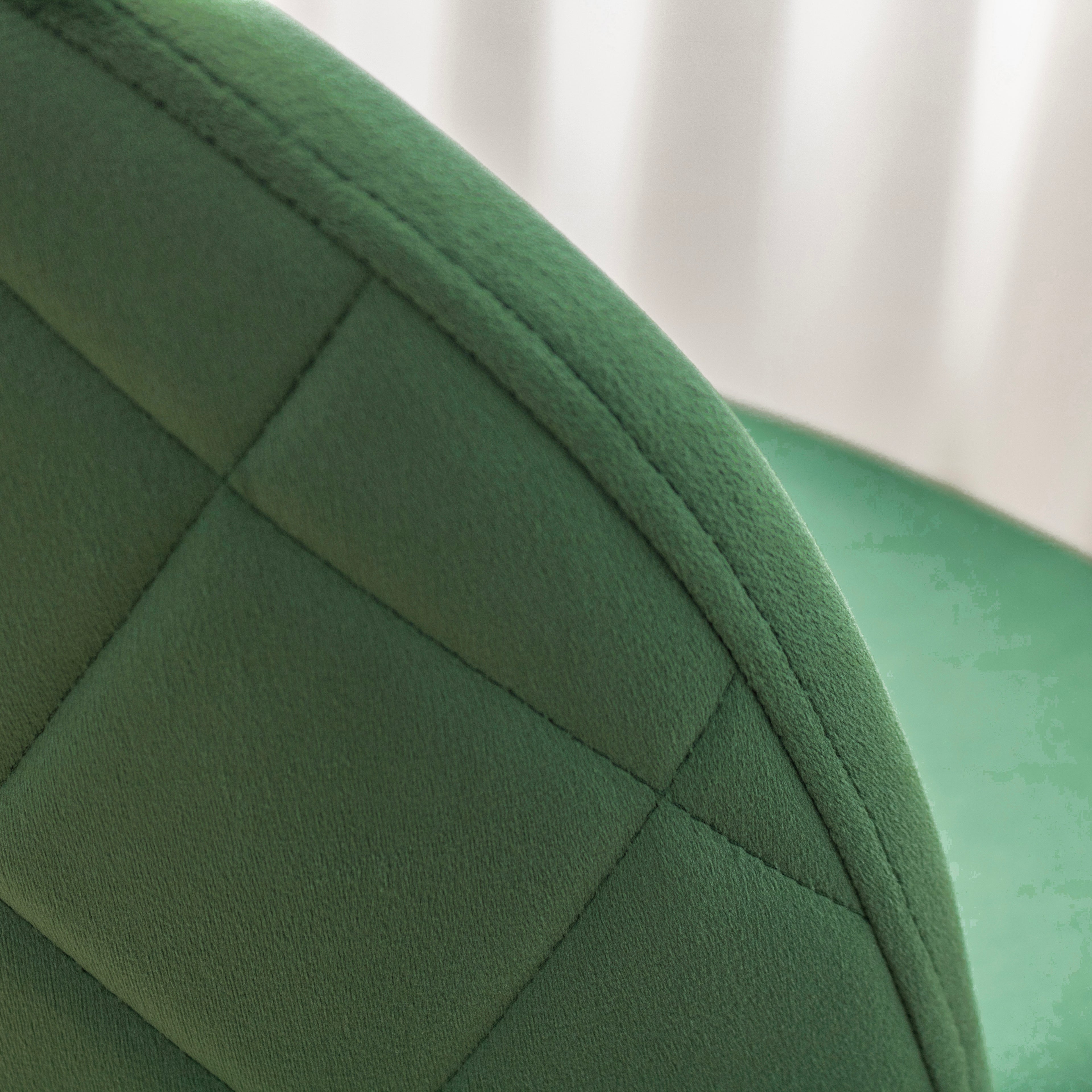 BELLAMY - Conjunto de Cadeiras de Refeição com Tecido em Veludo