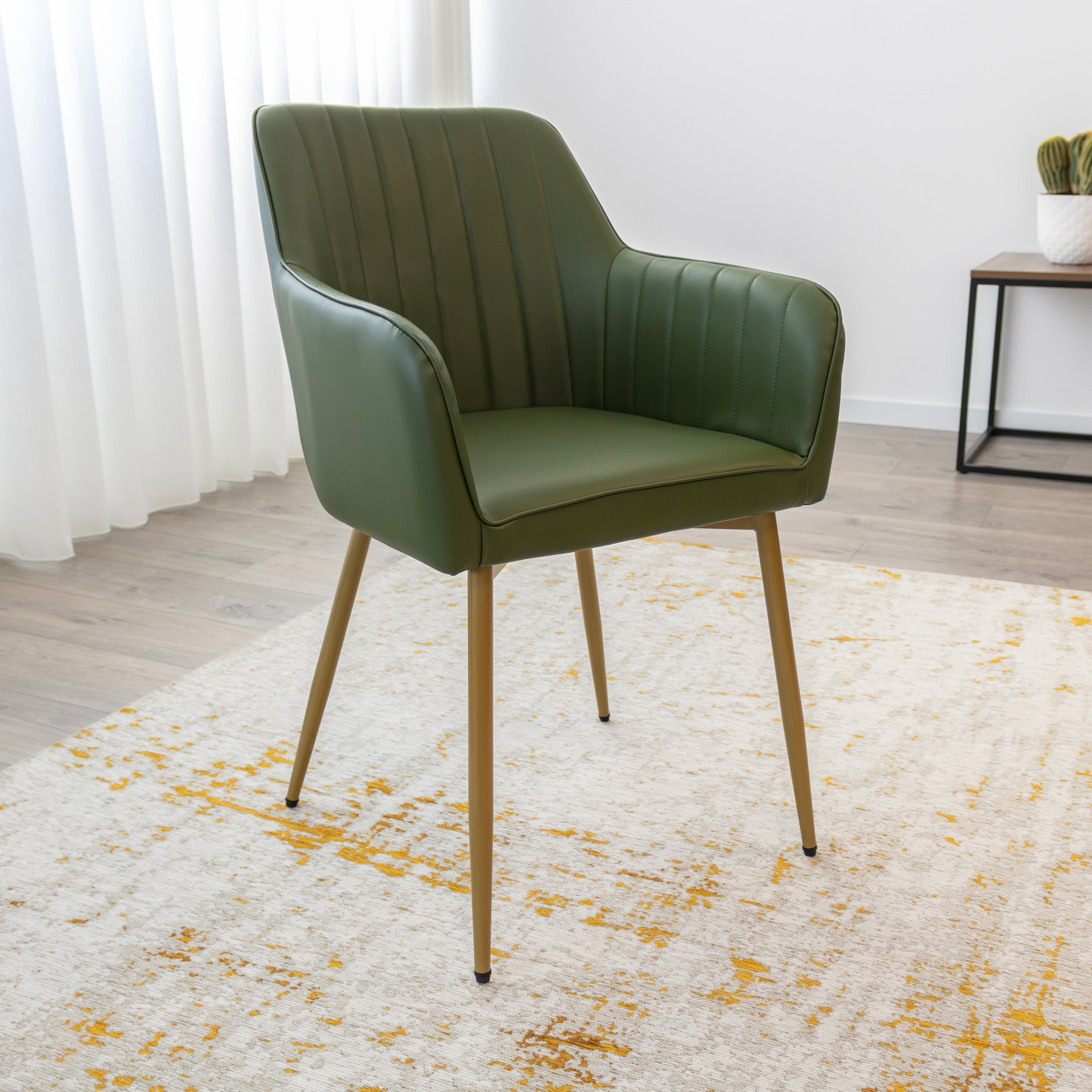 DAHLIA - Conjunto de cadeiras de Refeição em tecido PU ou Veludo