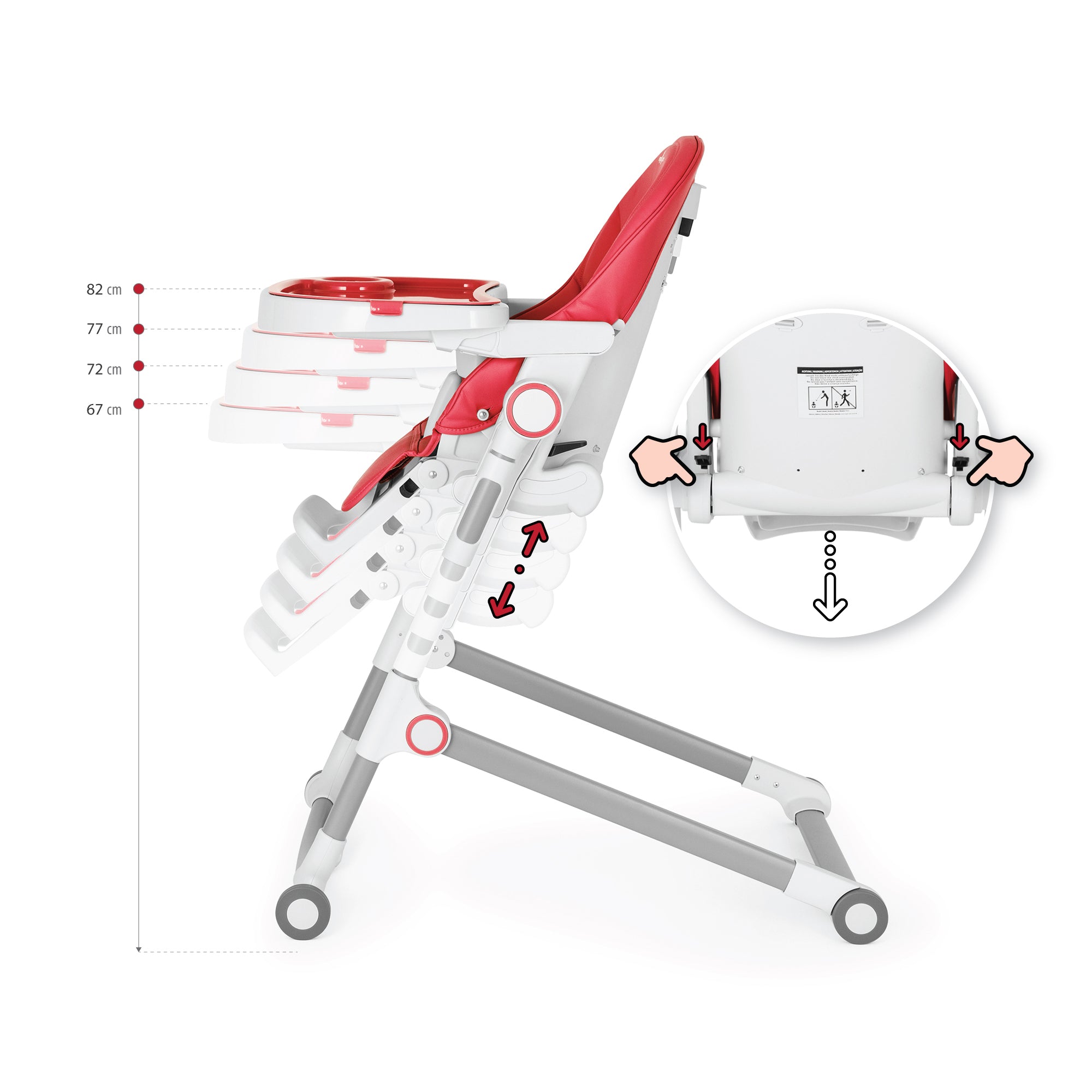 HUGO - Cadeira alta para bebé