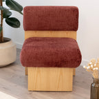 Leah – Cadeirão Acolchoado com Espuma de Alta Densidade 40 kg/m³, Estrutura em Madeira de Bétula, Design Escandinavo, 60x60x75 cm